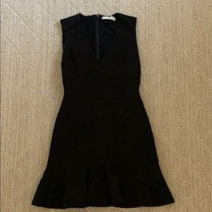 Black Alice + Olivia V neck Dress